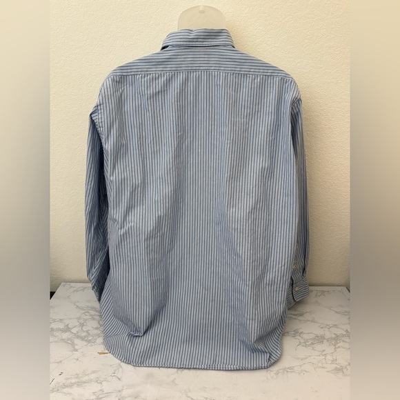 Polo Ralph Lauren Gingham Long Sleeve Button Down Shirt Mens 17-34 Blue - Picture 6 of 8